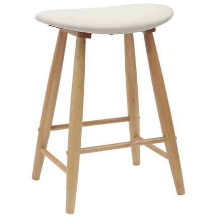 Matstolar 2 pcs Naturfärg 46 x 37 x 63 cm Massiv Gummiträ