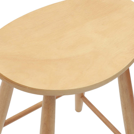 Matstolar 2 st Massiv Gummiträ Naturfärg 46 x 37 x 63 cm