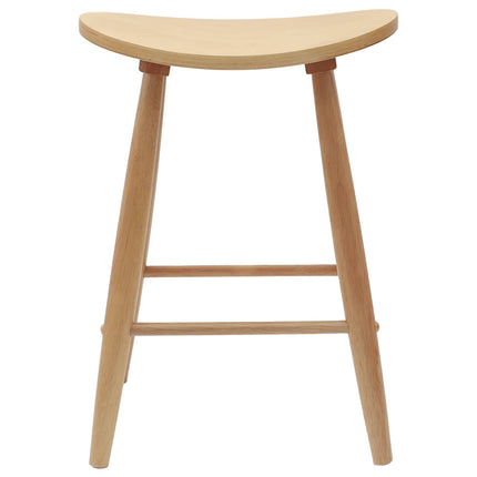 Matstolar 2 pcs Naturfärg 46 x 37 x 63 cm Massiv Gummiträ