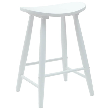 Matstolar 2 pcs Vit 46 x 37 x 63 cm Massiv Gummiträ