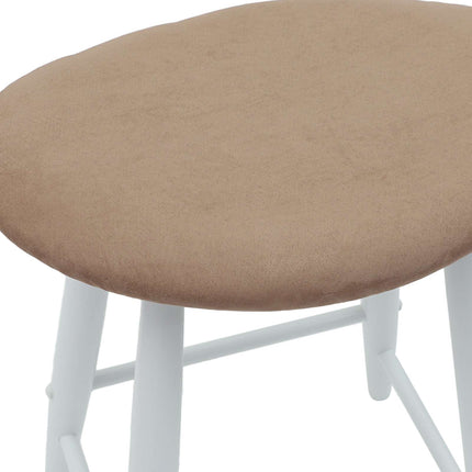 Matstolar 2 pcs Vit 46 x 37 x 63 cm Massiv Gummiträ