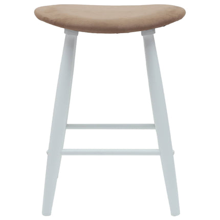 Matstolar 2 pcs Vit 46 x 37 x 63 cm Massiv Gummiträ