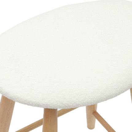 Matstolar 2 st Massiv Gummiträ Naturfärg 46 x 37 x 63 cm