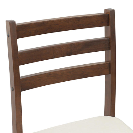 Matstolar 2 st Massiv Gummiträ Ljusbrun 40 x 47,5 x 99,5 cm