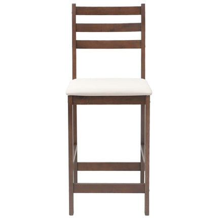 Matstolar 2 st Massiv Gummiträ Ljusbrun 40 x 47,5 x 99,5 cm