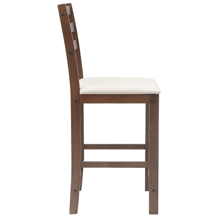 Matstolar 2 pcs Ljusbrun 40 x 47,5 x 99,5 cm Massiv Gummiträ