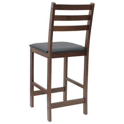Matstolar 2 pcs Ljusbrun 40 x 47,5 x 99,5 cm Massiv Gummiträ