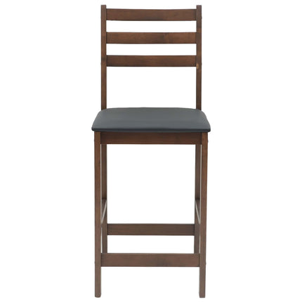 Matstolar 2 pcs Ljusbrun 40 x 47,5 x 99,5 cm Massiv Gummiträ