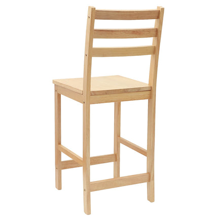 Matstolar 2 pcs Naturfärg 40 x 47,5 x 99,5 cm Massiv Gummiträ