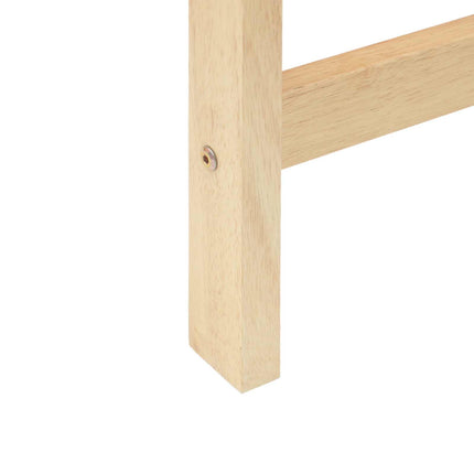 Matstolar 2 pcs Naturfärg 40 x 47,5 x 99,5 cm Massiv Gummiträ
