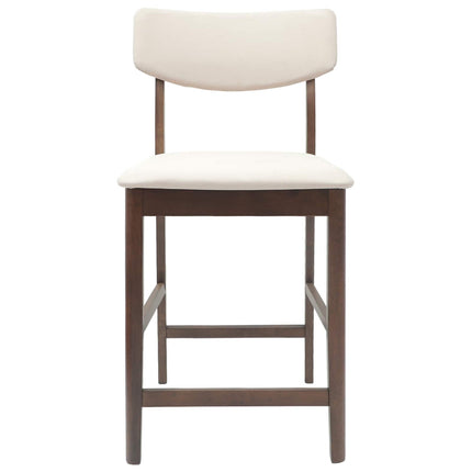 Matstolar 2 pcs Ljusbrun 48 x 49 x 95 cm Massiv Gummiträ