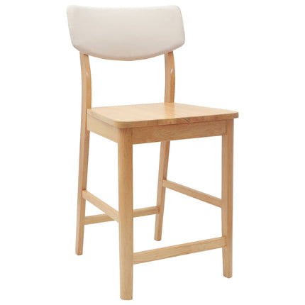 Matstolar 2 st Massiv Gummiträ Naturfärg 48 x 49 x 95 cm