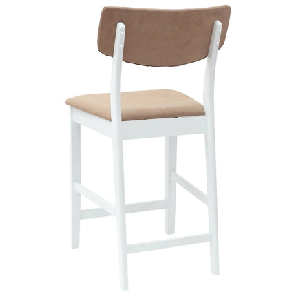 Matstolar 2 pcs Vit 48 x 49 x 95 cm Massiv Gummiträ