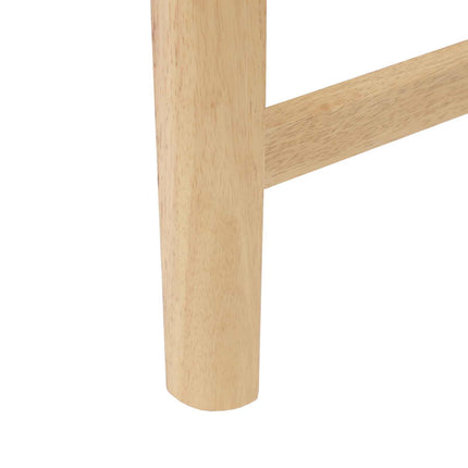 Matstolar 2 pcs Naturfärg 48 x 49 x 95 cm Massiv Gummiträ