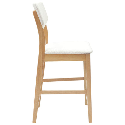Matstolar 2 pcs Naturfärg 48 x 49 x 95 cm Massiv Gummiträ