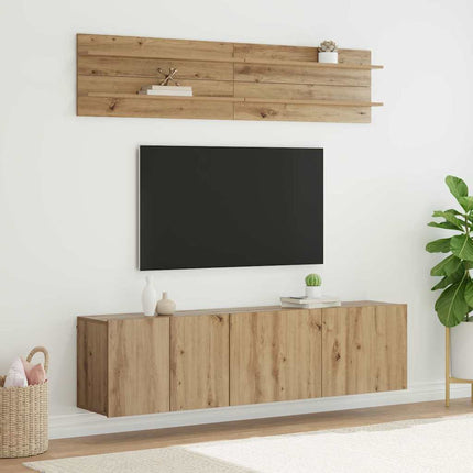 TV Enheter Väggmonterad 6 pcs artisan ek Konstruerat trä