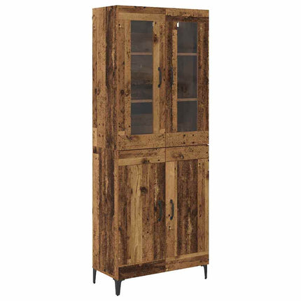 Skåp Gammalt trä 69,5 x 34 x 180 cm Konstruerat trä