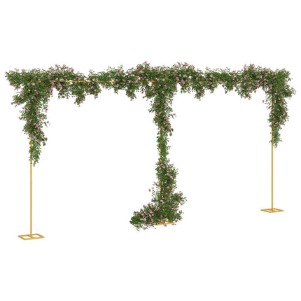 Bröllopsbåge Guld 657 x 35 x 300 cm Stål