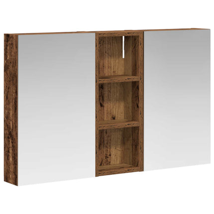 Badrumsskåpsset 3 pcs 80 x 10,5 x 50 cm Konstruerat trä