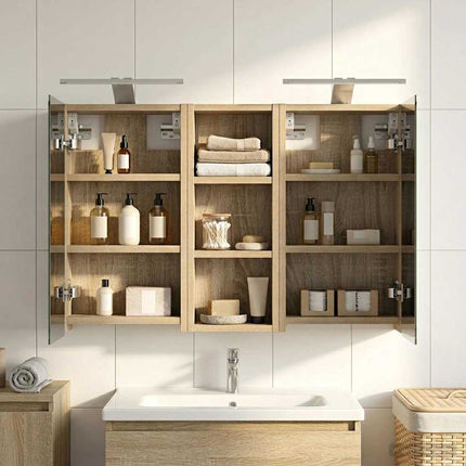 Badrumsskåpsset 3 pcs 80 x 10,5 x 50 cm Konstruerat trä