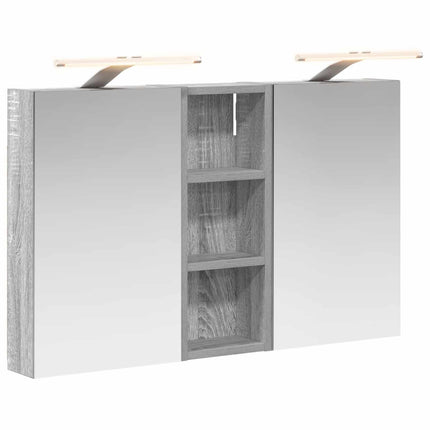 Badrumsskåpsset 3 pcs 80 x 10,5 x 50 cm Konstruerat trä