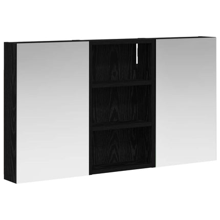 Badrumsskåpsset 3 pcs 90 x 10,5 x 50 cm Konstruerat trä