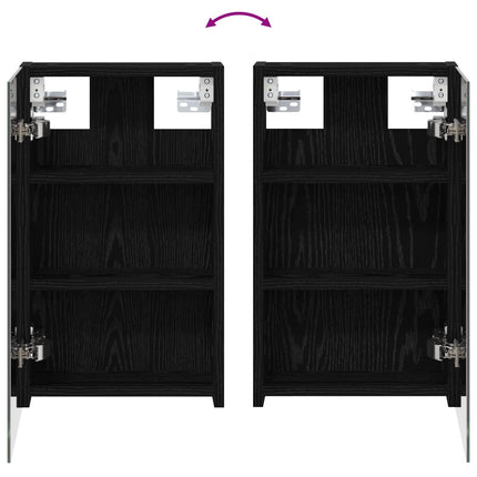 Badrumsskåpsset 3 pcs 90 x 10,5 x 50 cm Konstruerat trä