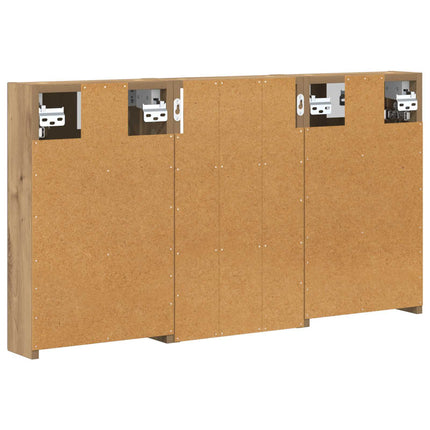 Badrumsskåpsset 3 pcs 90 x 10,5 x 50 cm Konstruerat trä
