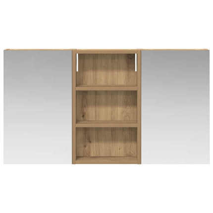 Badrumsskåpsset 3 pcs 90 x 10,5 x 50 cm Konstruerat trä