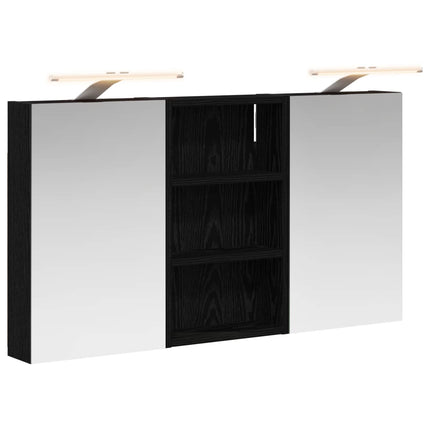 Badrumsskåpsset 3 pcs 90 x 10,5 x 50 cm Konstruerat trä