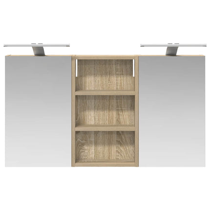 Badrumsskåpsset 3 pcs 90 x 10,5 x 50 cm Konstruerat trä