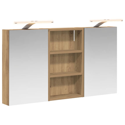 Badrumsskåpsset 3 pcs 90 x 10,5 x 50 cm Konstruerat trä