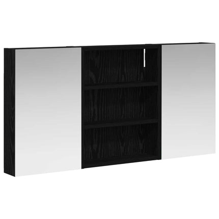 Badrumsskåpsset 3 pcs 100 x 10,5 x 50 cm Konstruerat trä