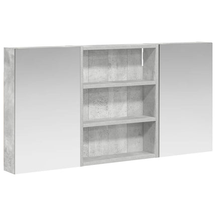 Badrumsskåpsset 3 pcs 100 x 10,5 x 50 cm Konstruerat trä