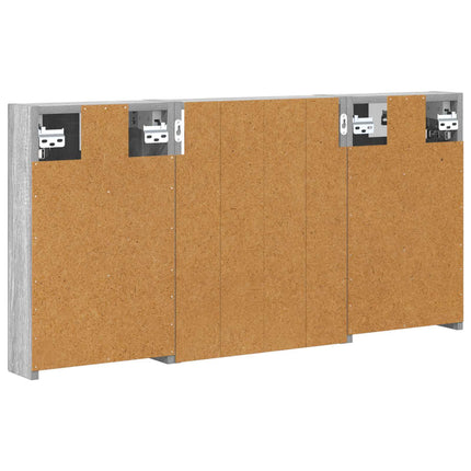 Badrumsskåpsset 3 pcs 100 x 10,5 x 50 cm Konstruerat trä