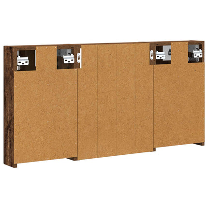 Badrumsskåpsset 3 pcs 100 x 10,5 x 50 cm Konstruerat trä