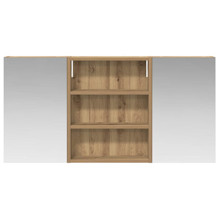 Badrumsskåpsset 3 pcs 100 x 10,5 x 50 cm Konstruerat trä