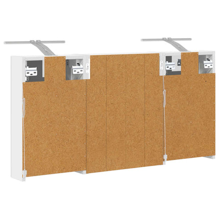 Badrumsskåpsset 3 pcs 100 x 10,5 x 50 cm Konstruerat trä