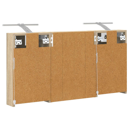 Badrumsskåpsset 3 pcs 100 x 10,5 x 50 cm Konstruerat trä