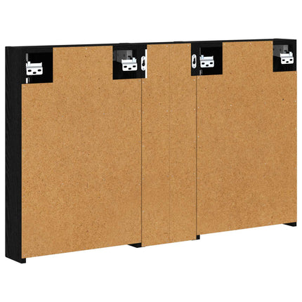 Badrumsskåpsset 3 pcs 100 x 10,5 x 60,5 cm Konstruerat trä