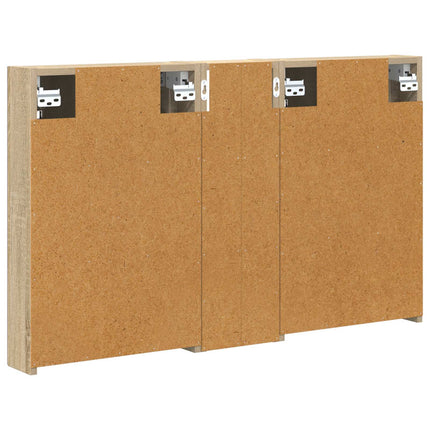 Badrumsskåpsset 3 pcs 100 x 10,5 x 60,5 cm Konstruerat trä