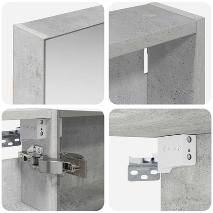Badrumsskåpsset 3 pcs 100 x 10,5 x 60,5 cm Konstruerat trä