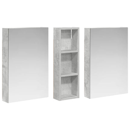 Badrumsskåpsset 3 pcs 100 x 10,5 x 60,5 cm Konstruerat trä