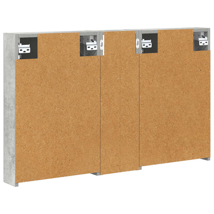 Badrumsskåpsset 3 pcs 100 x 10,5 x 60,5 cm Konstruerat trä