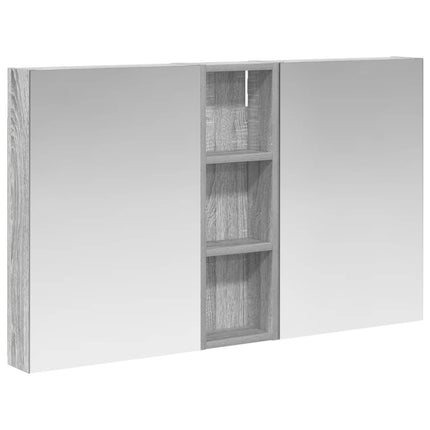 Badrumsskåpsset 3 pcs 100 x 10,5 x 60,5 cm Konstruerat trä