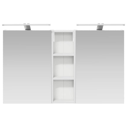 Badrumsskåpsset 3 pcs 100 x 10,5 x 60,5 cm Konstruerat trä
