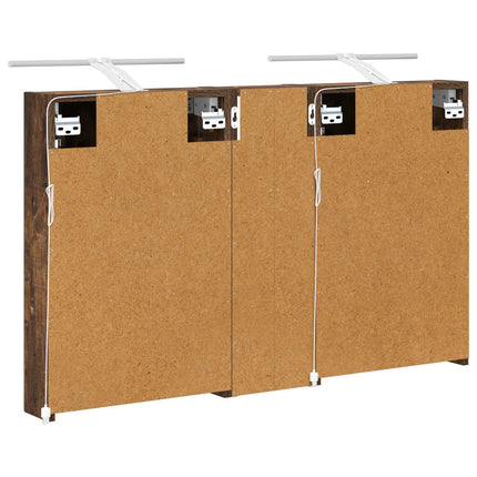Badrumsskåpsset 3 pcs 100 x 10,5 x 60,5 cm Konstruerat trä