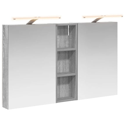 Badrumsskåpsset 3 pcs 100 x 10,5 x 60,5 cm Konstruerat trä