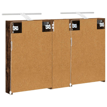 Badrumsskåpsset 3 pcs 100 x 10,5 x 60,5 cm Konstruerat trä