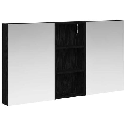 Badrumsskåpsset 3 pcs 110 x 10,5 x 60,5 cm Konstruerat trä
